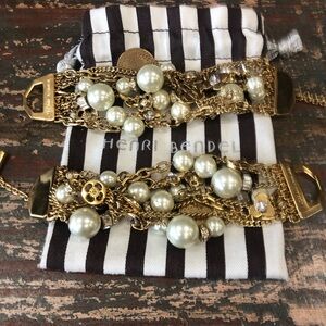 Henri Bendel 2 Vintage Bracelets with pouch